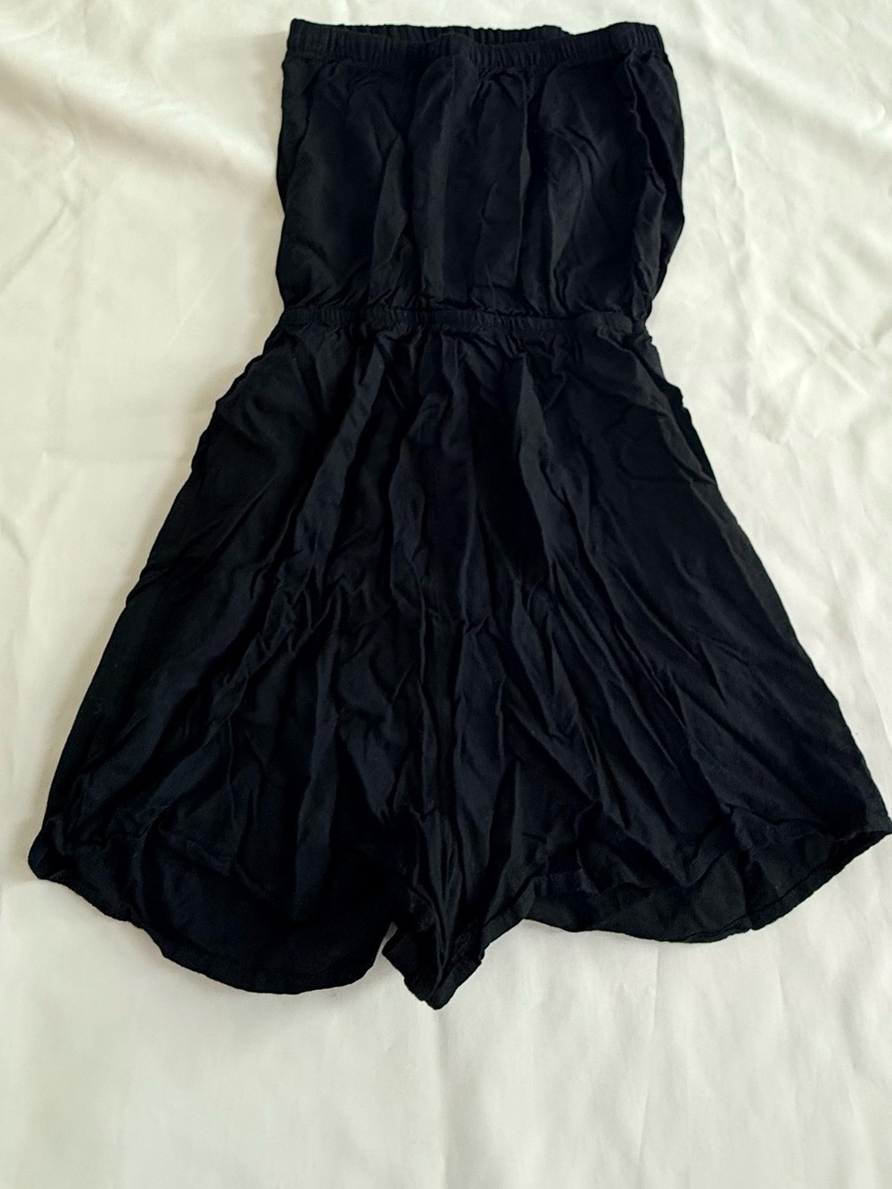 H&M Black Strapless Romper